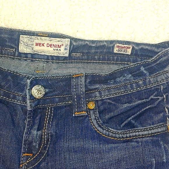 MEK Denim Singapore Distressed Bootcut Jeans - Picture 9 of 9